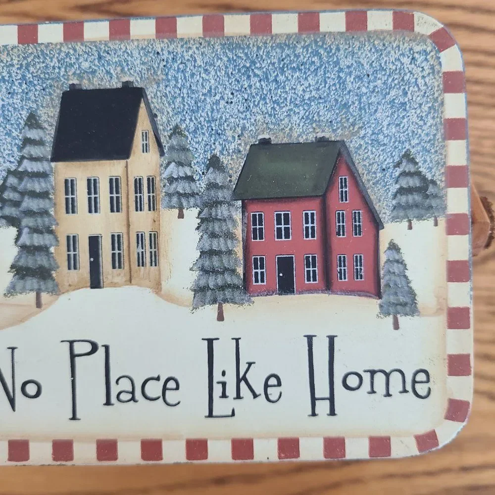 Vintage Crazy Mountain Basket There's No Place Like Home Artist Angela Anderson